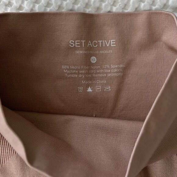 Set Active | Sculptflex High Waisted Seamless Leggings - Beige - Picture 8 of 9